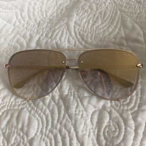 quay high key mini rimless sunglasses